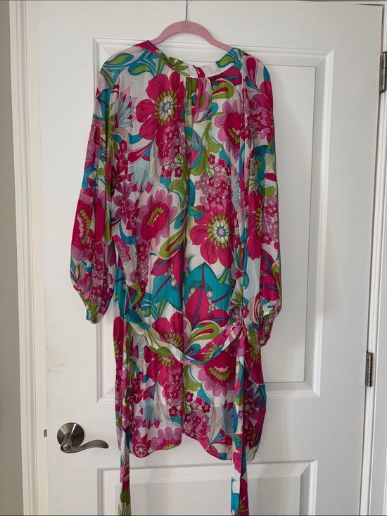 Trina Turk Dresses & Skirts - Trina Turk Vibrant Floral Dress- Pink Teal Lime